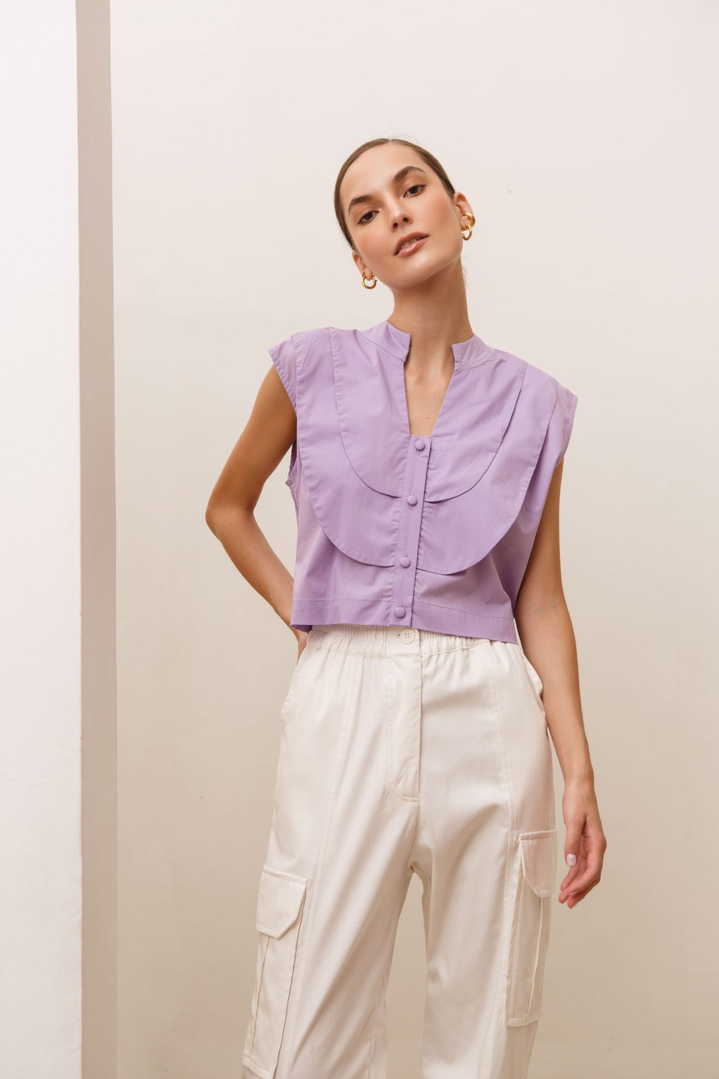 BLUSA CHLOE LILA