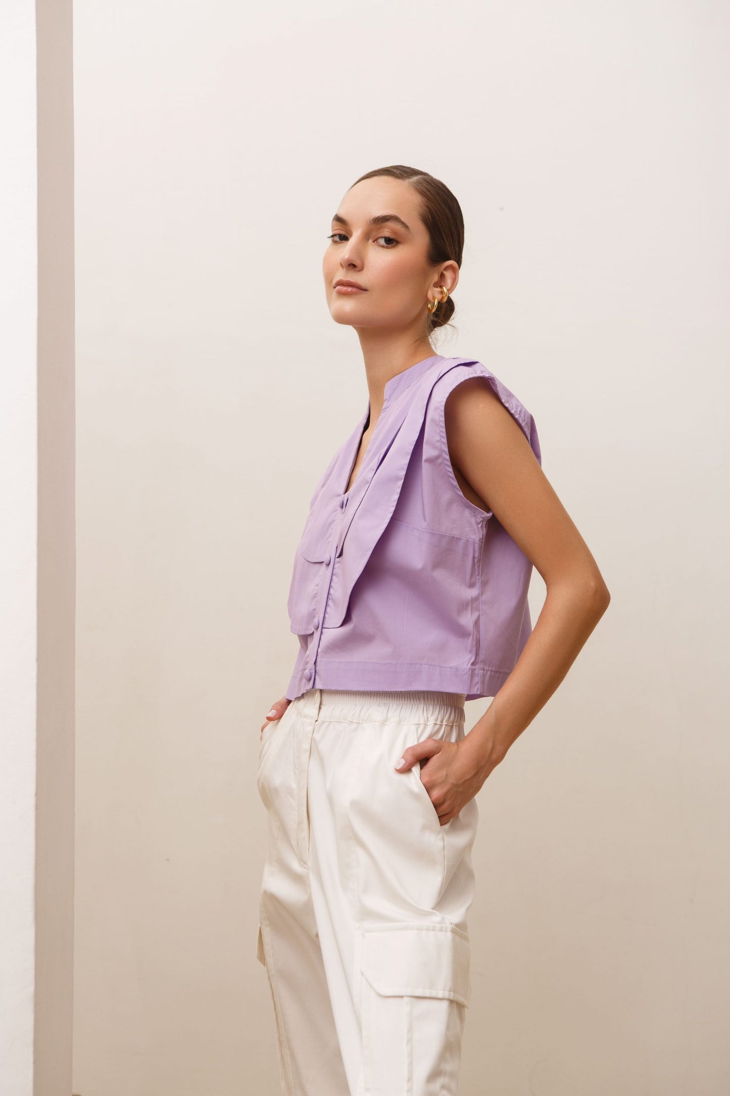 BLUSA CHLOE LILA