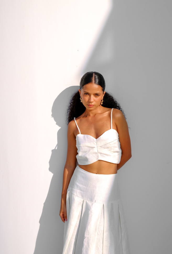 CROP TOP DAKOTA BLANCO