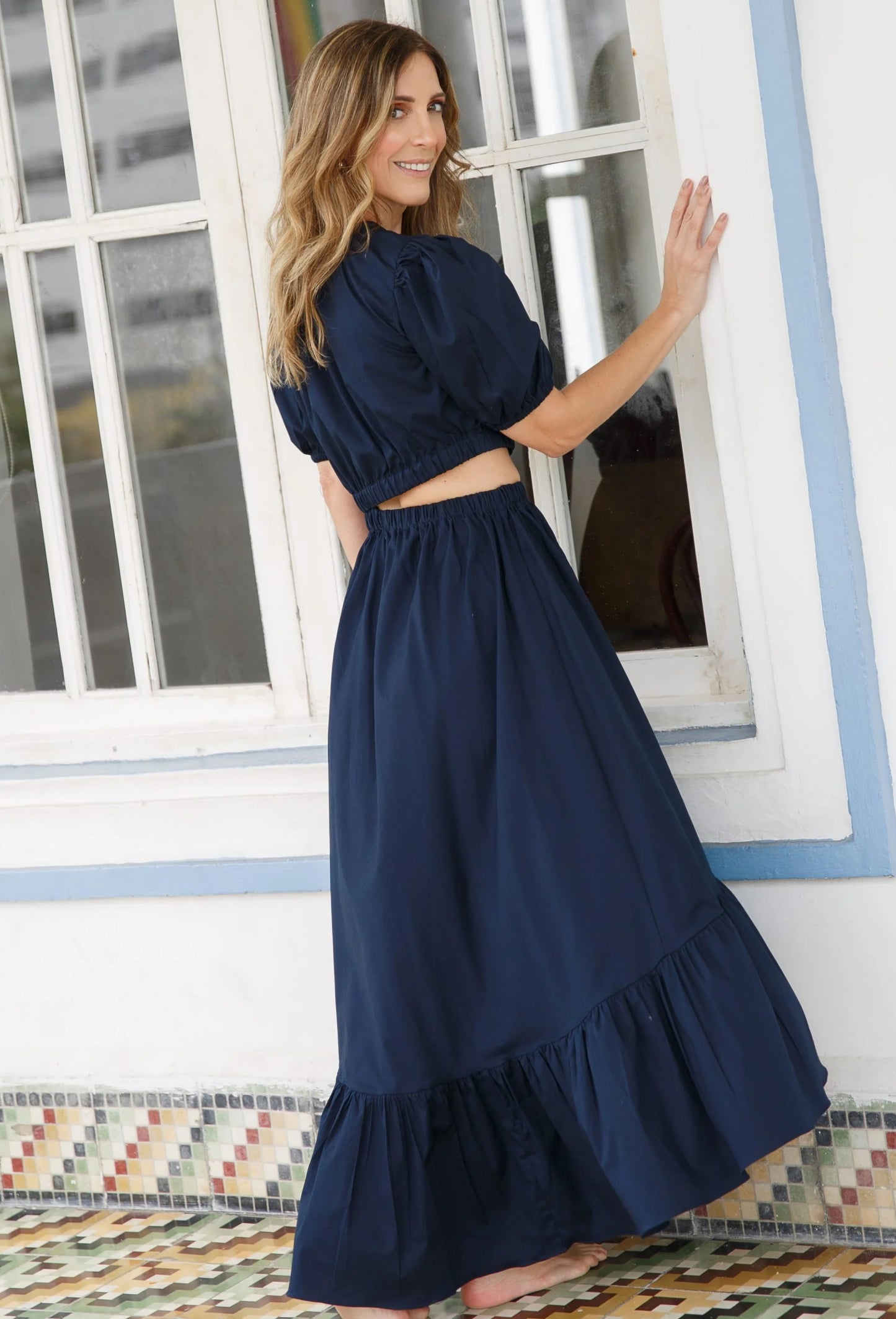 VESTIDO LUCIANA AZUL TURQUI