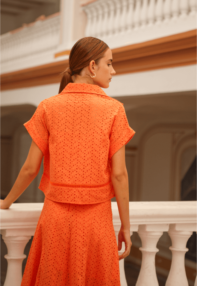 BLUSA LISA NARANJA