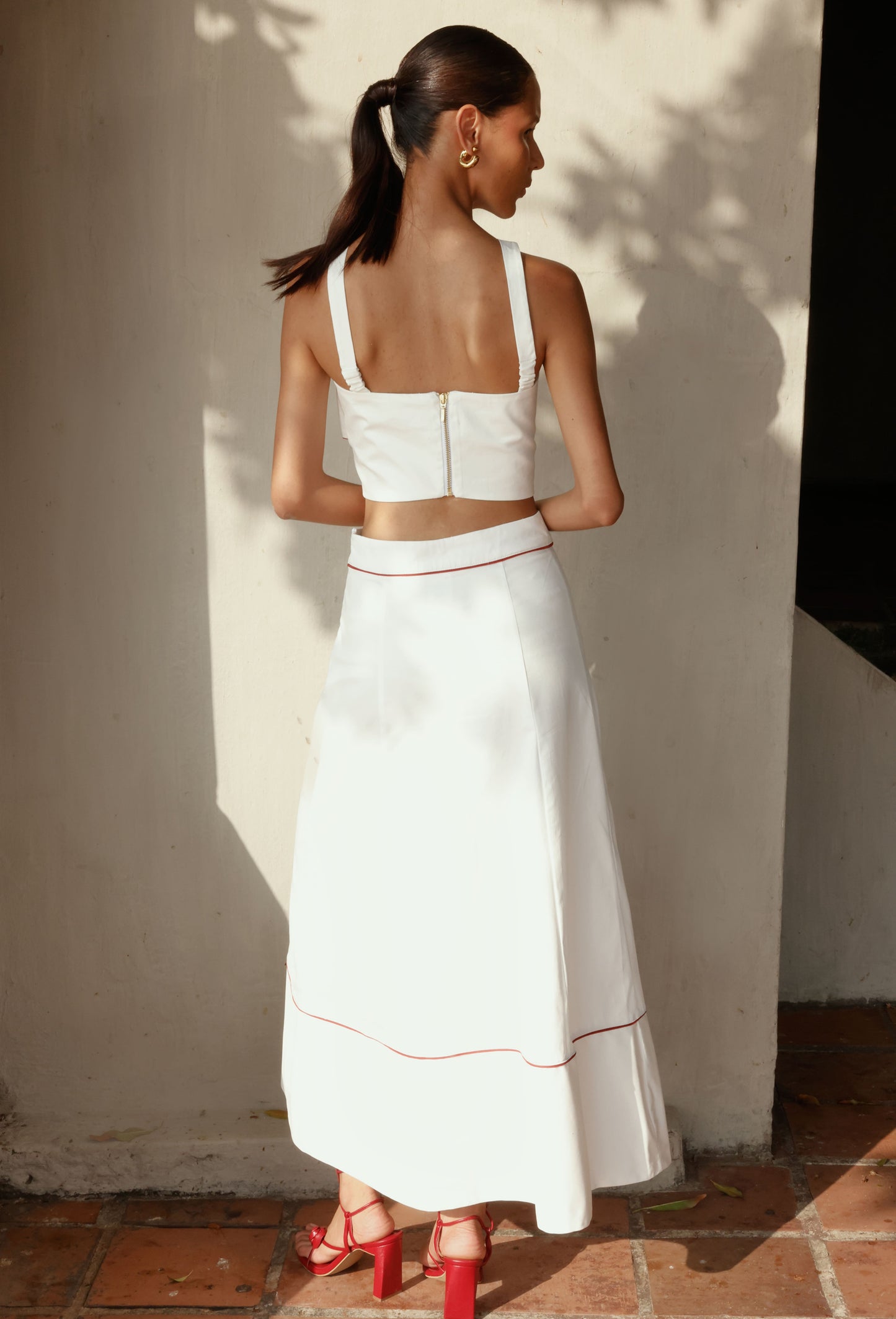 CROP TOP MELBA BLANCO