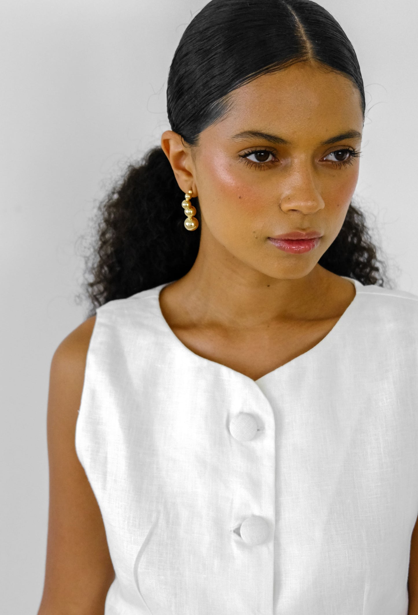CHALECO CELESTE BLANCO