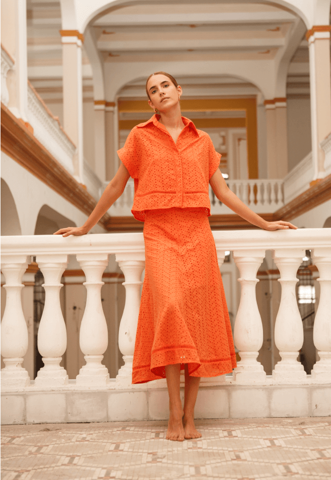 BLUSA LISA NARANJA