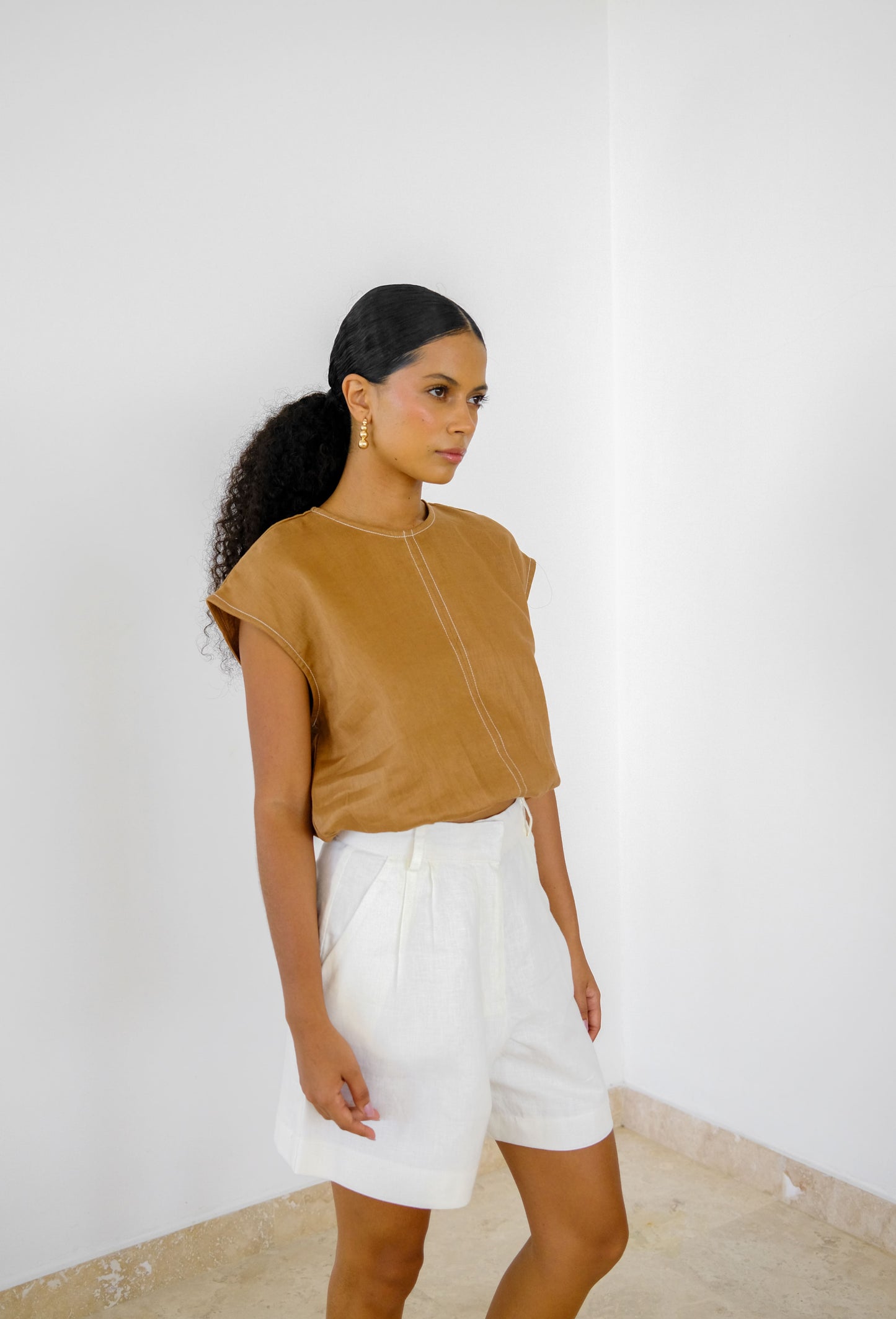 BLUSA DAVINIA CAFE