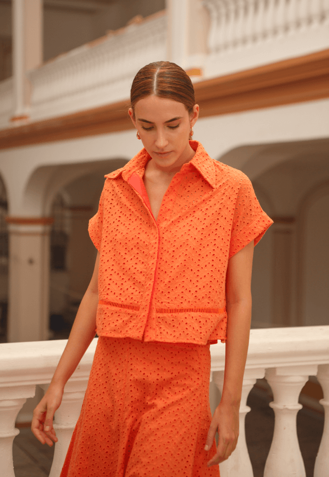 BLUSA LISA NARANJA