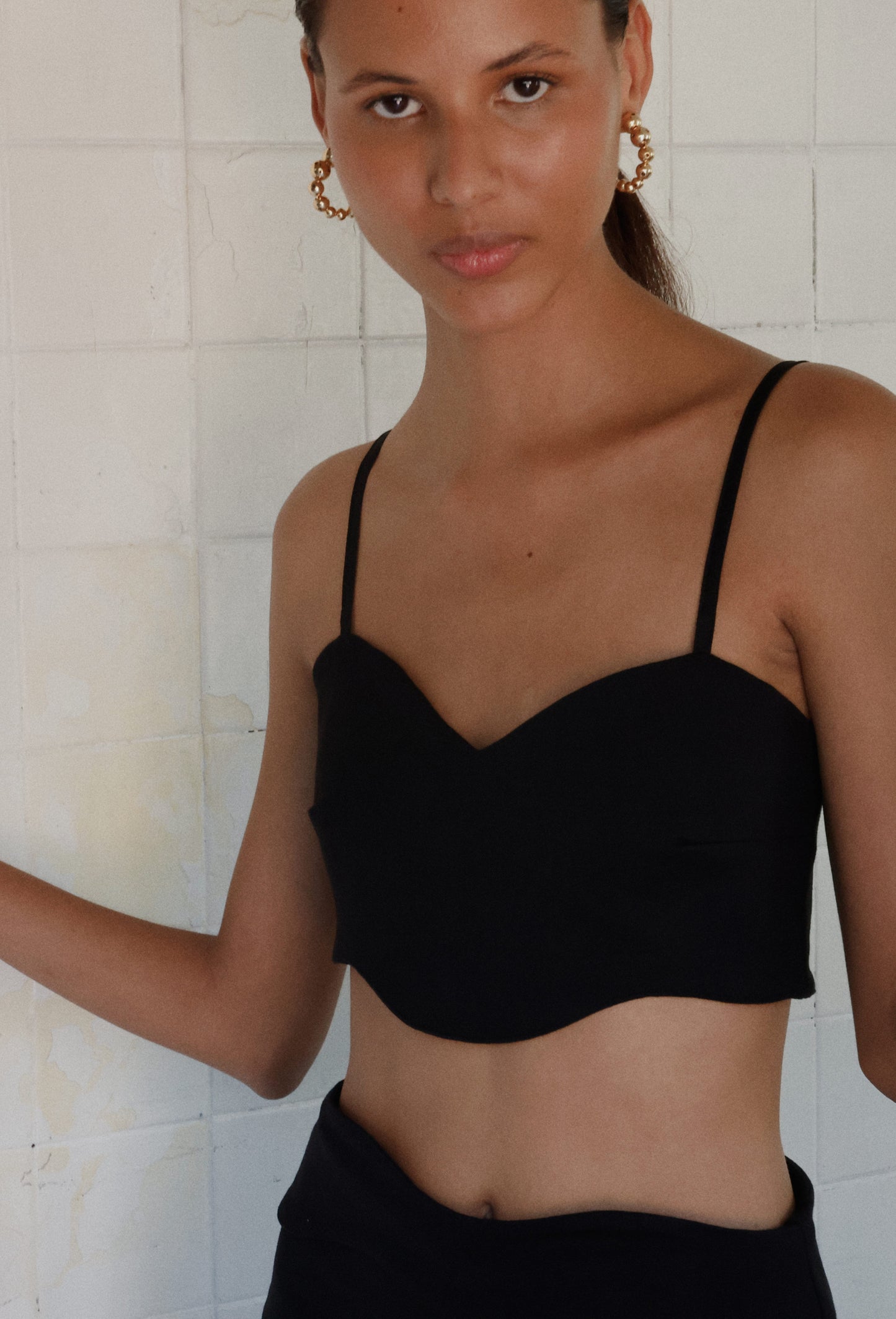 CROP TOP NELIA NEGRO
