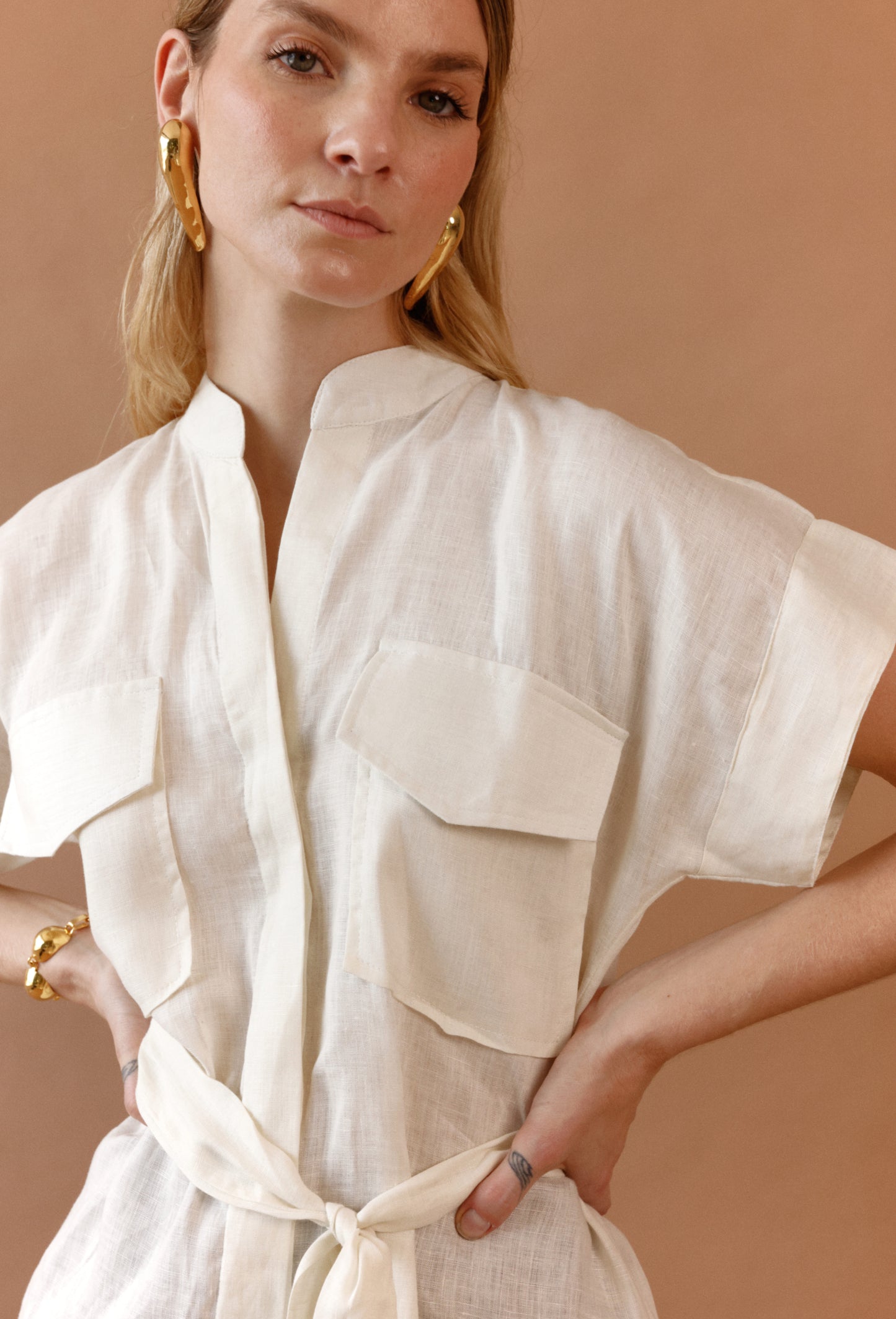 BLUSA MARGARITA CAMEL