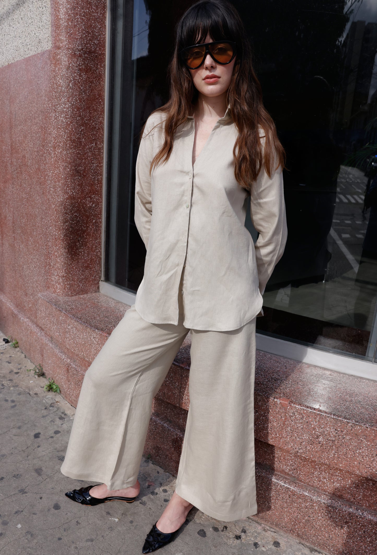 PANTALON ISIDORA LINO CAMEL