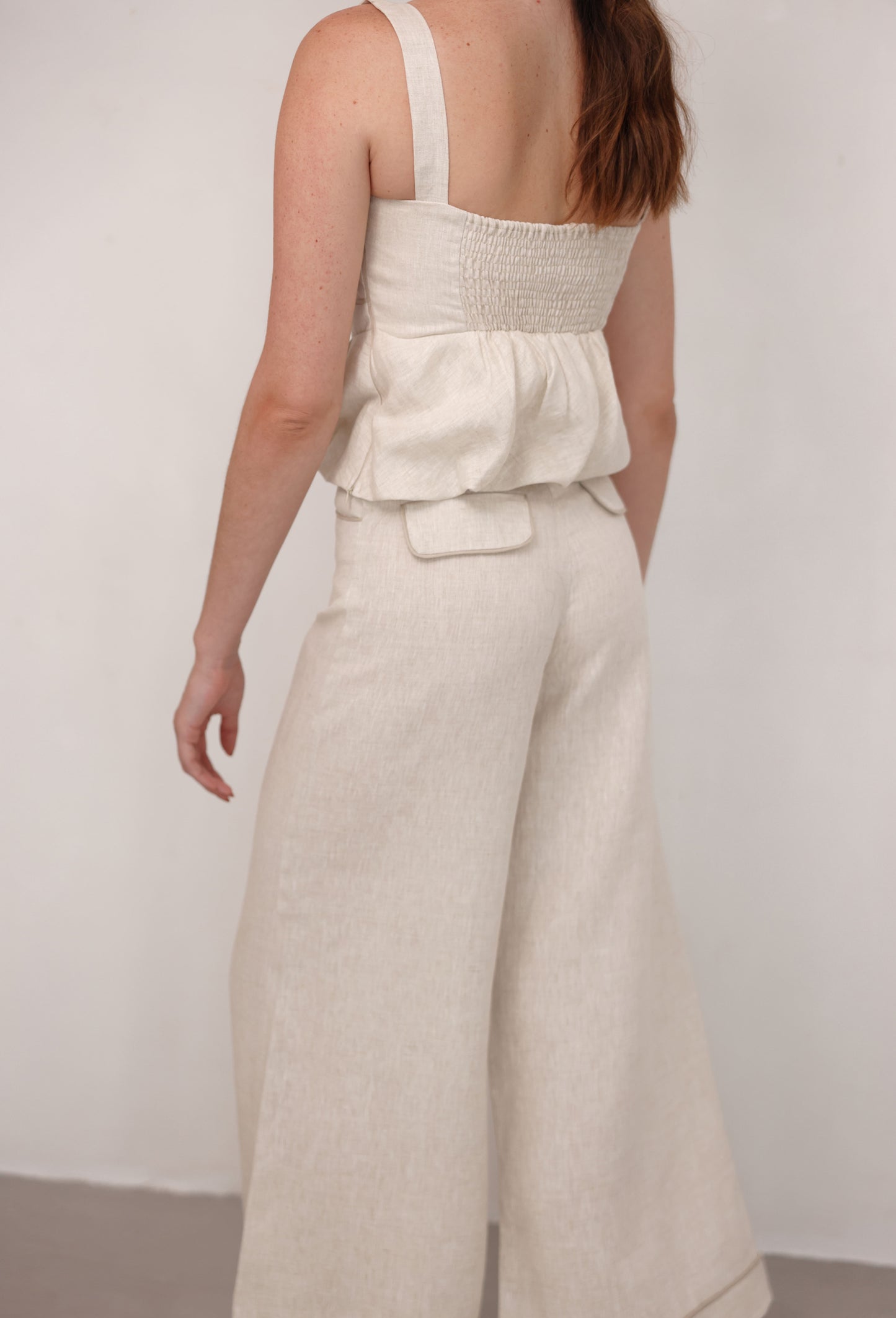 PANTALON ISIDORA LINO BEIGE