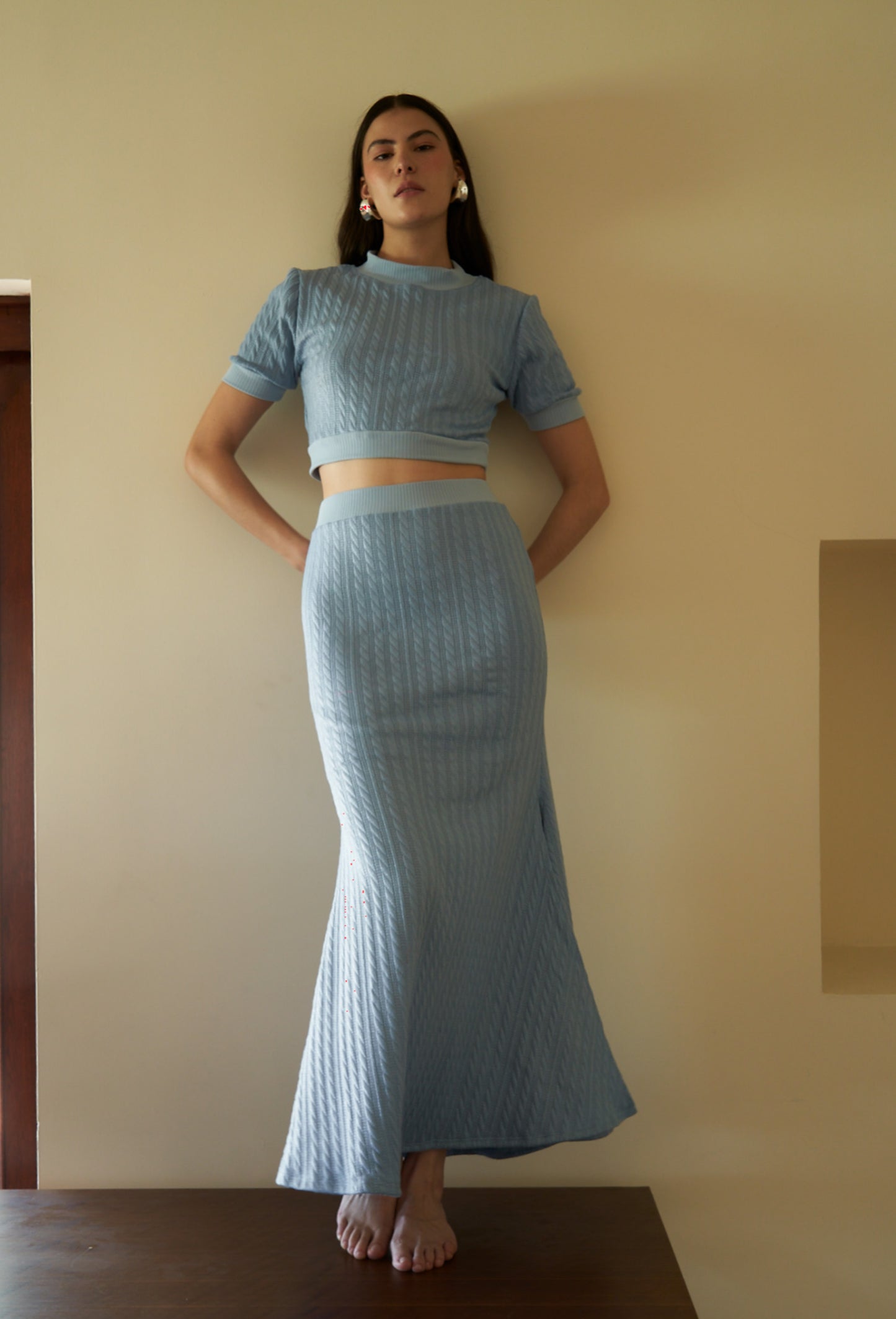 FALDA GILDA AZUL