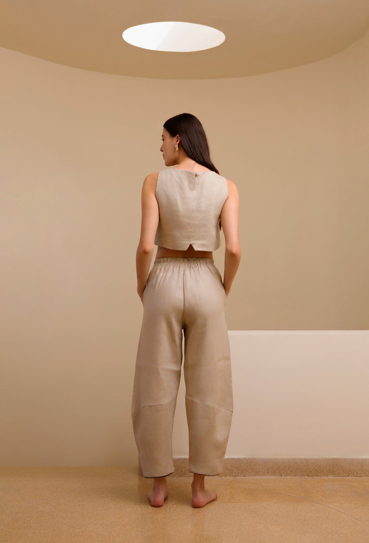 PANTALON MABEL LINO CAMEL