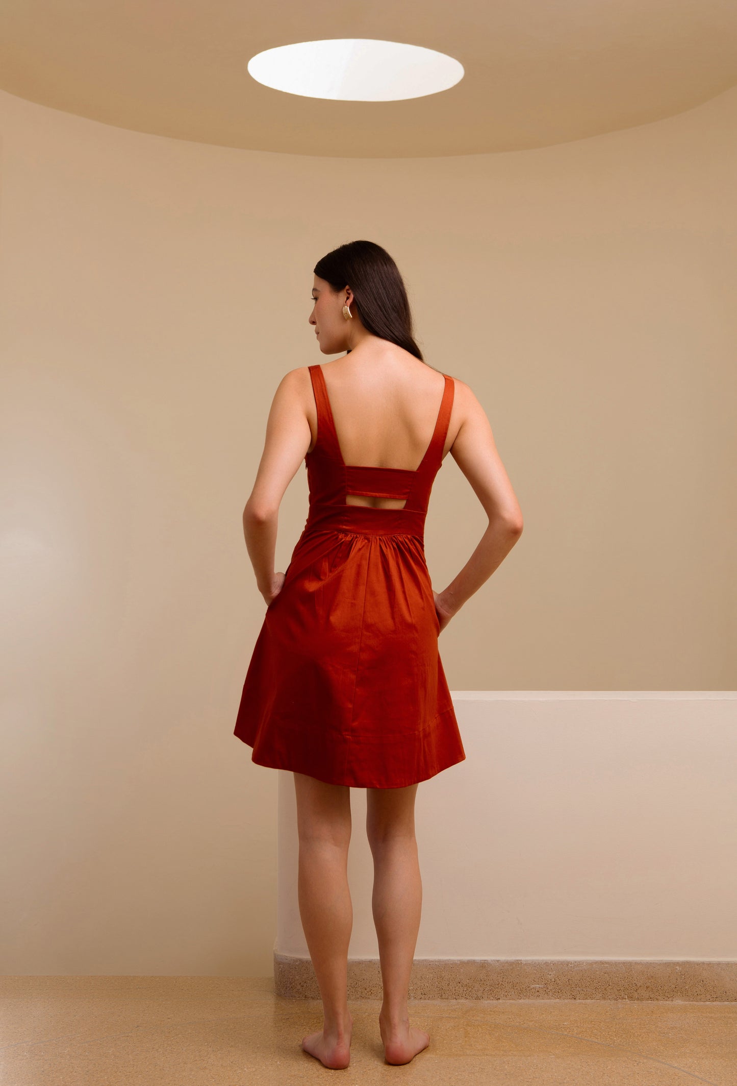 VESTIDO TERESA TERRACOTA