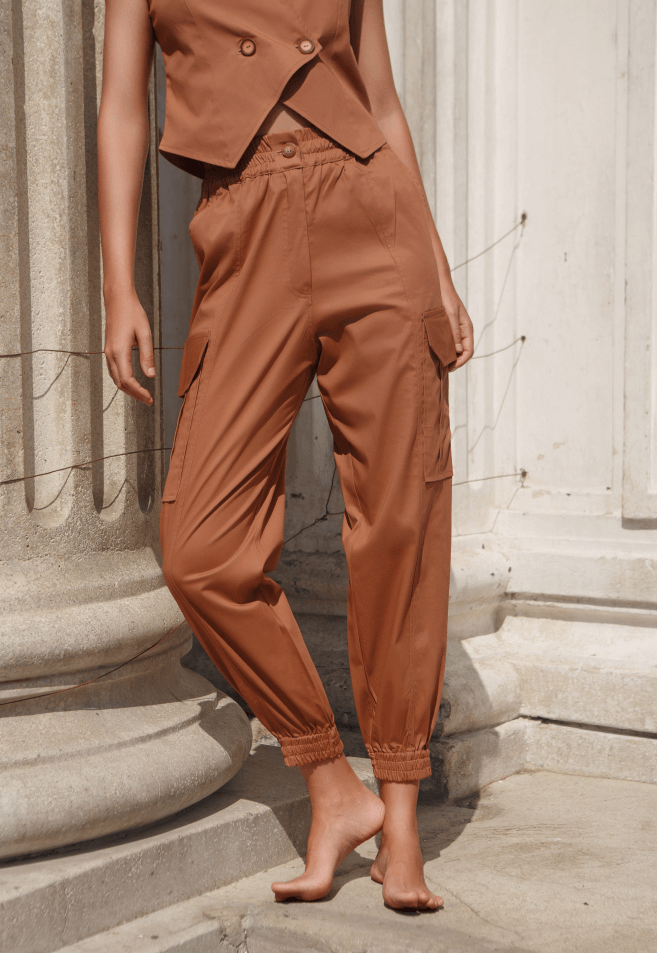 PANTALON ORNELLA CAFE