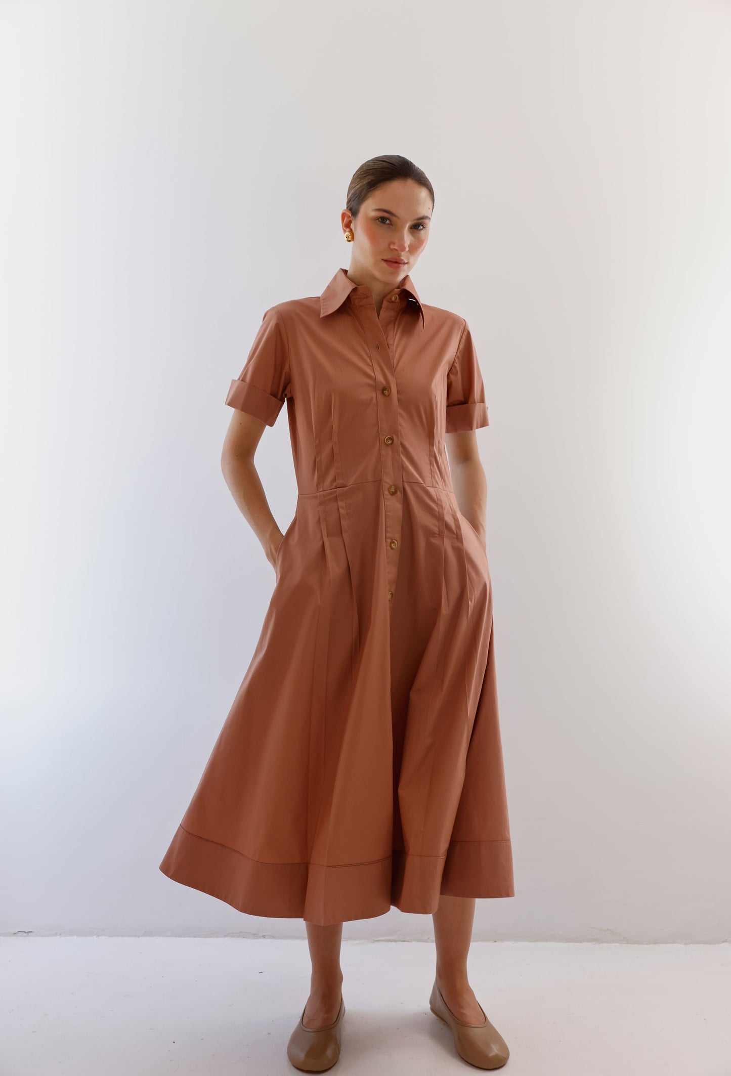 VESTIDO NATALIA CAMEL