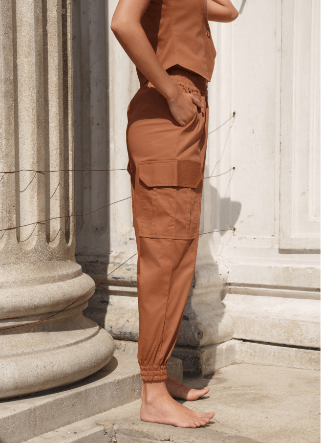 PANTALON ORNELLA CAFE
