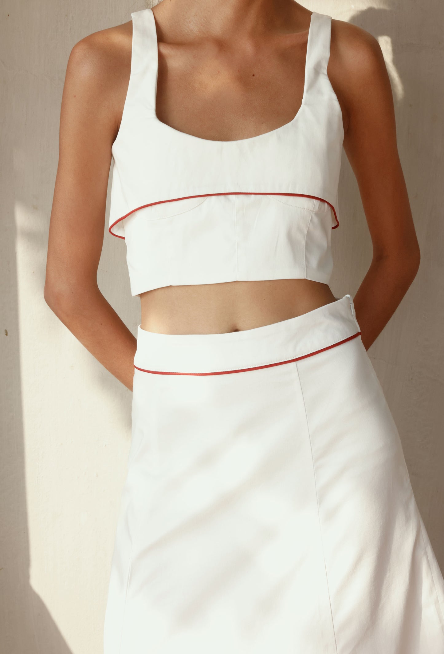CROP TOP MELBA BLANCO
