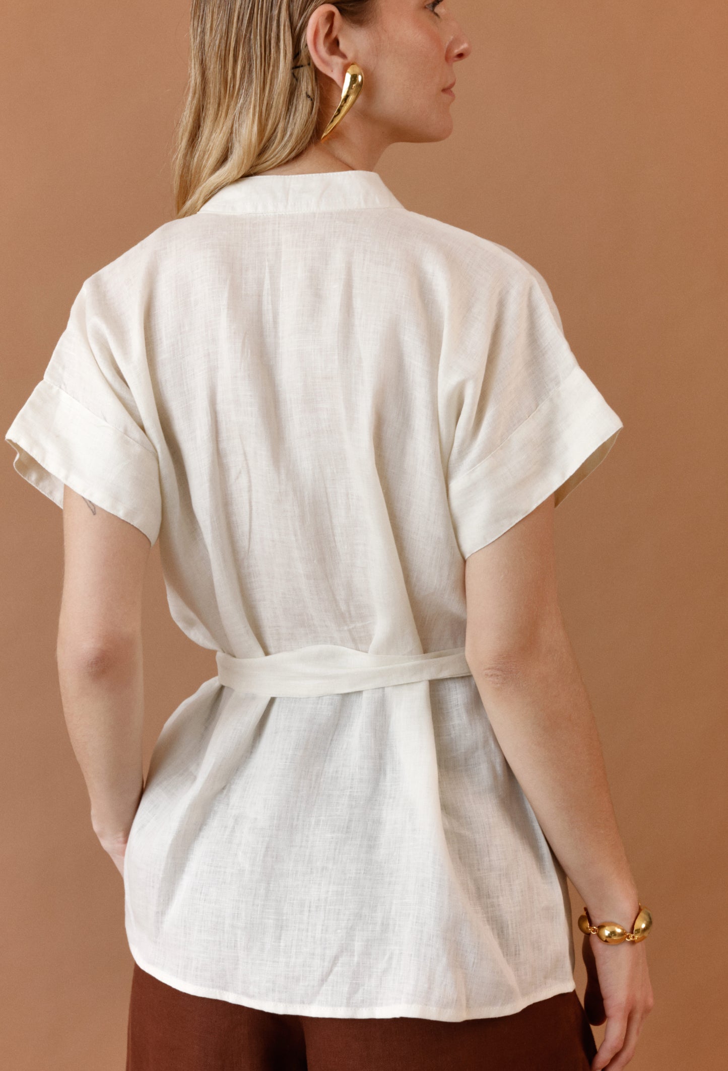 BLUSA MARGARITA CAMEL