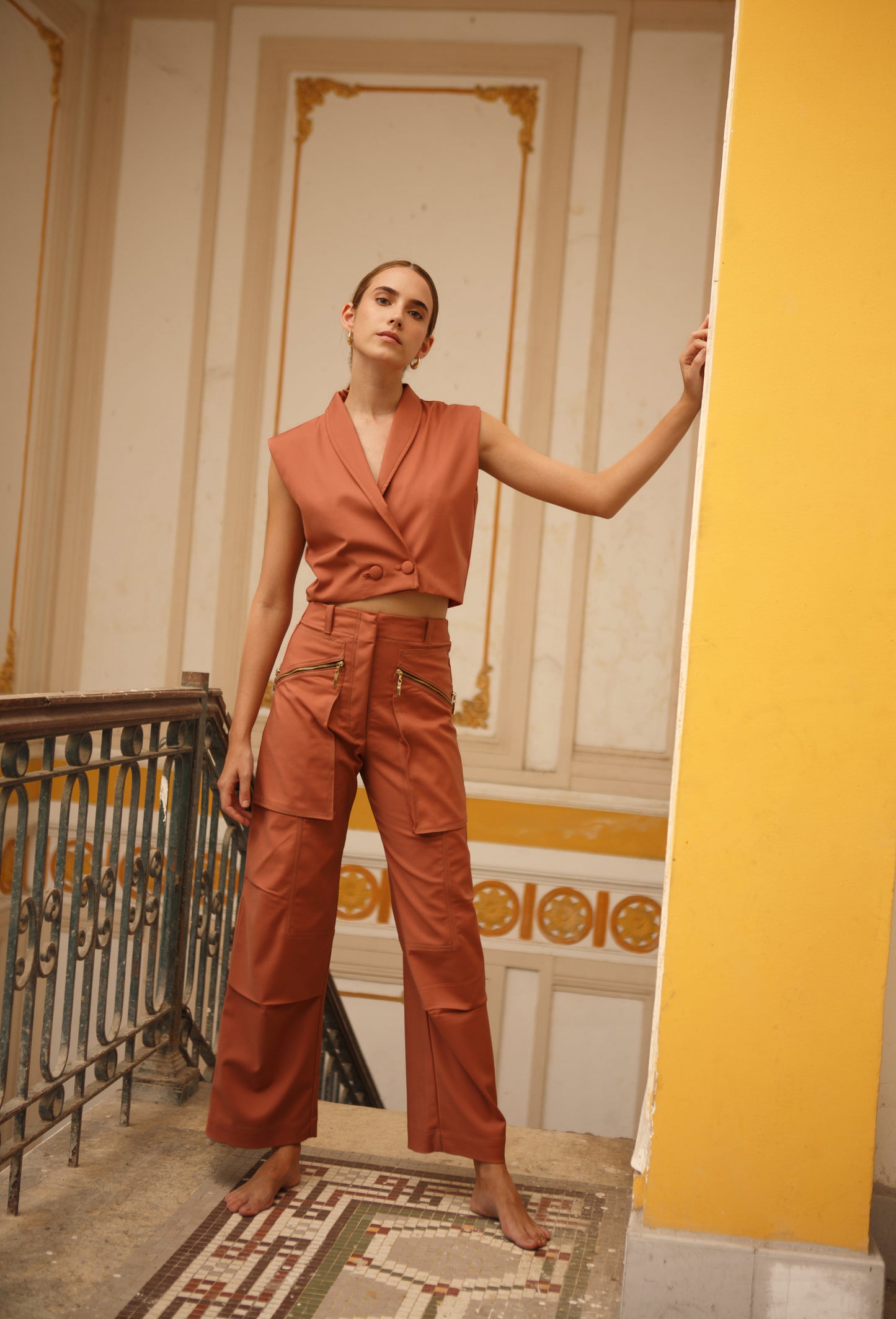 PANTALON DEBORA TERRACOTA