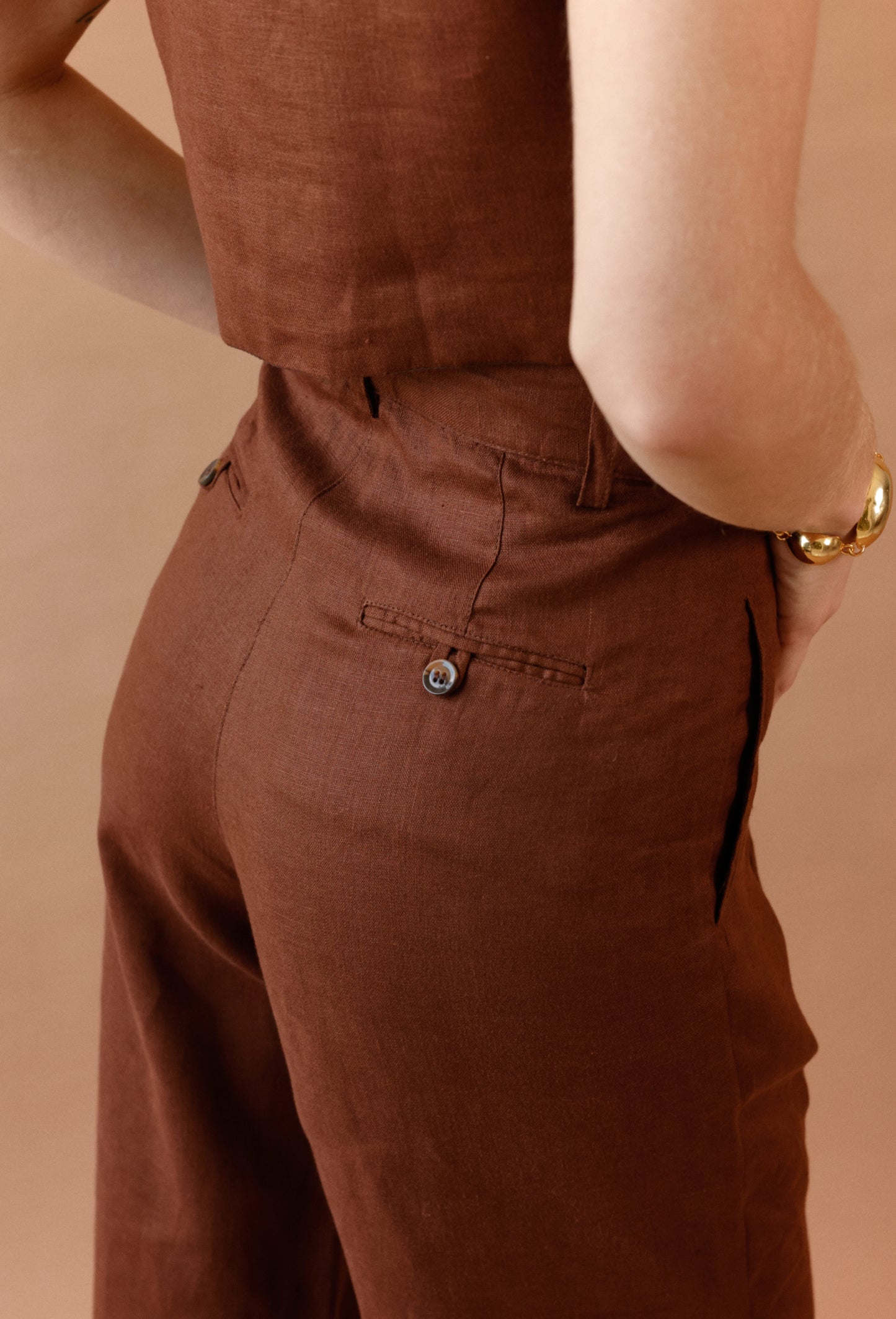 PANTALON FRANCESCA CAFE