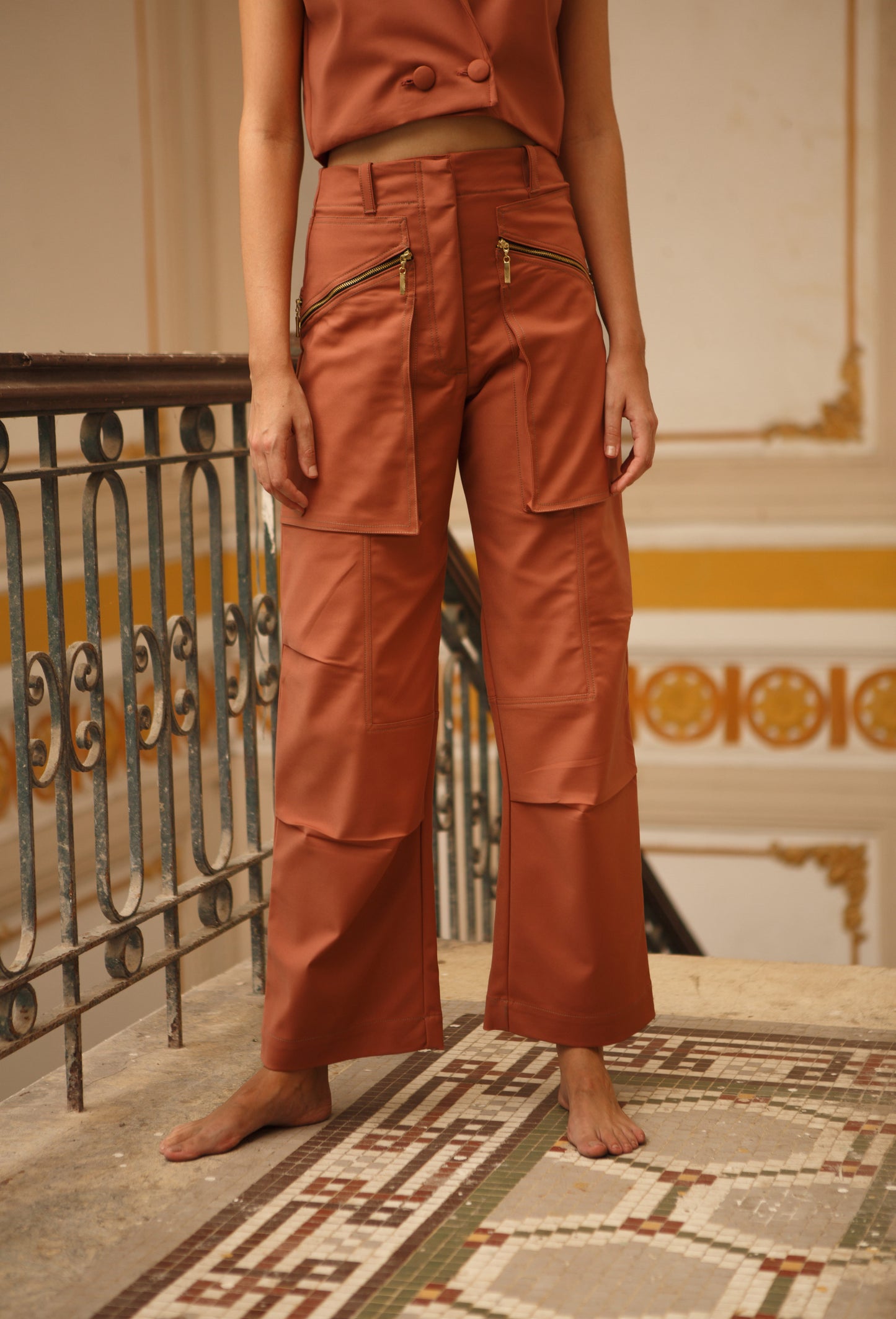 PANTALON DEBORA TERRACOTA