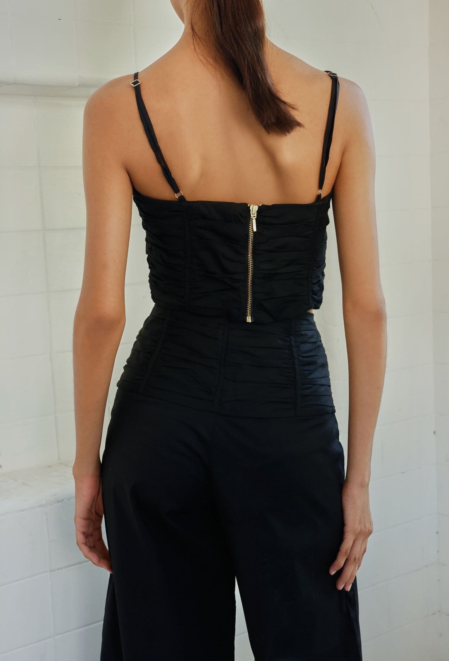CROP TOP LUNA NEGRO