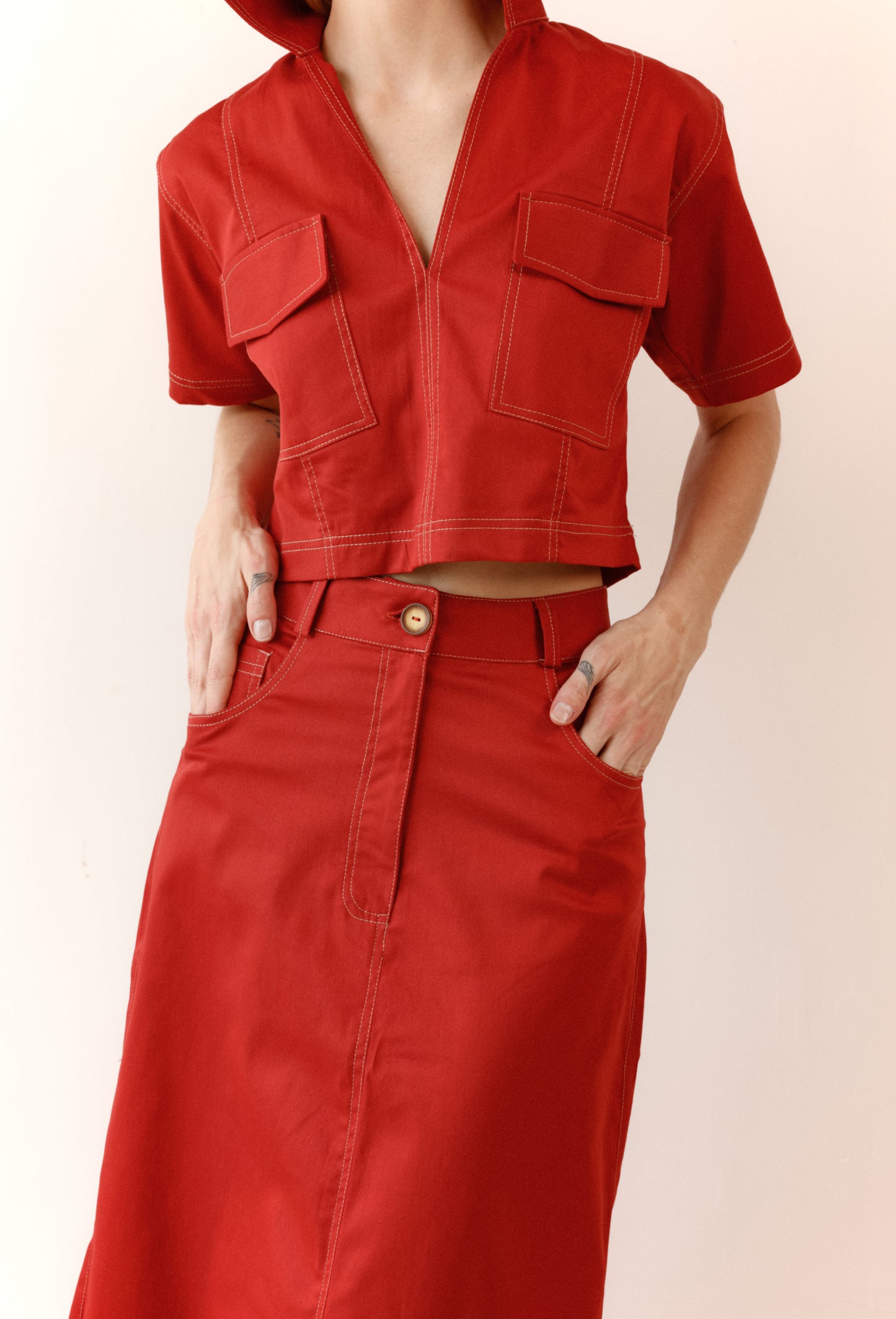 BLUSA FREYA TERRACOTA