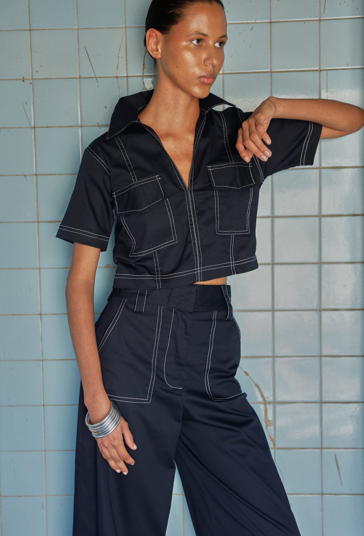CAMISA FREYA AZUL NAVY