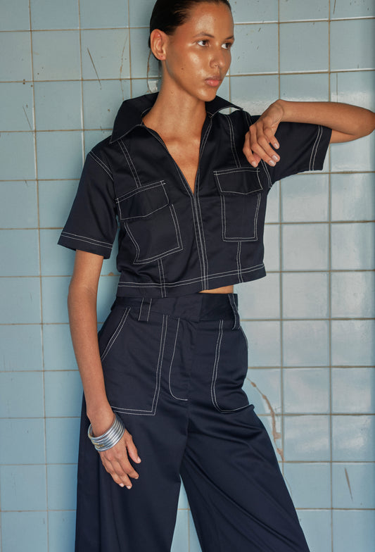 CAMISA FREYA AZUL NAVY