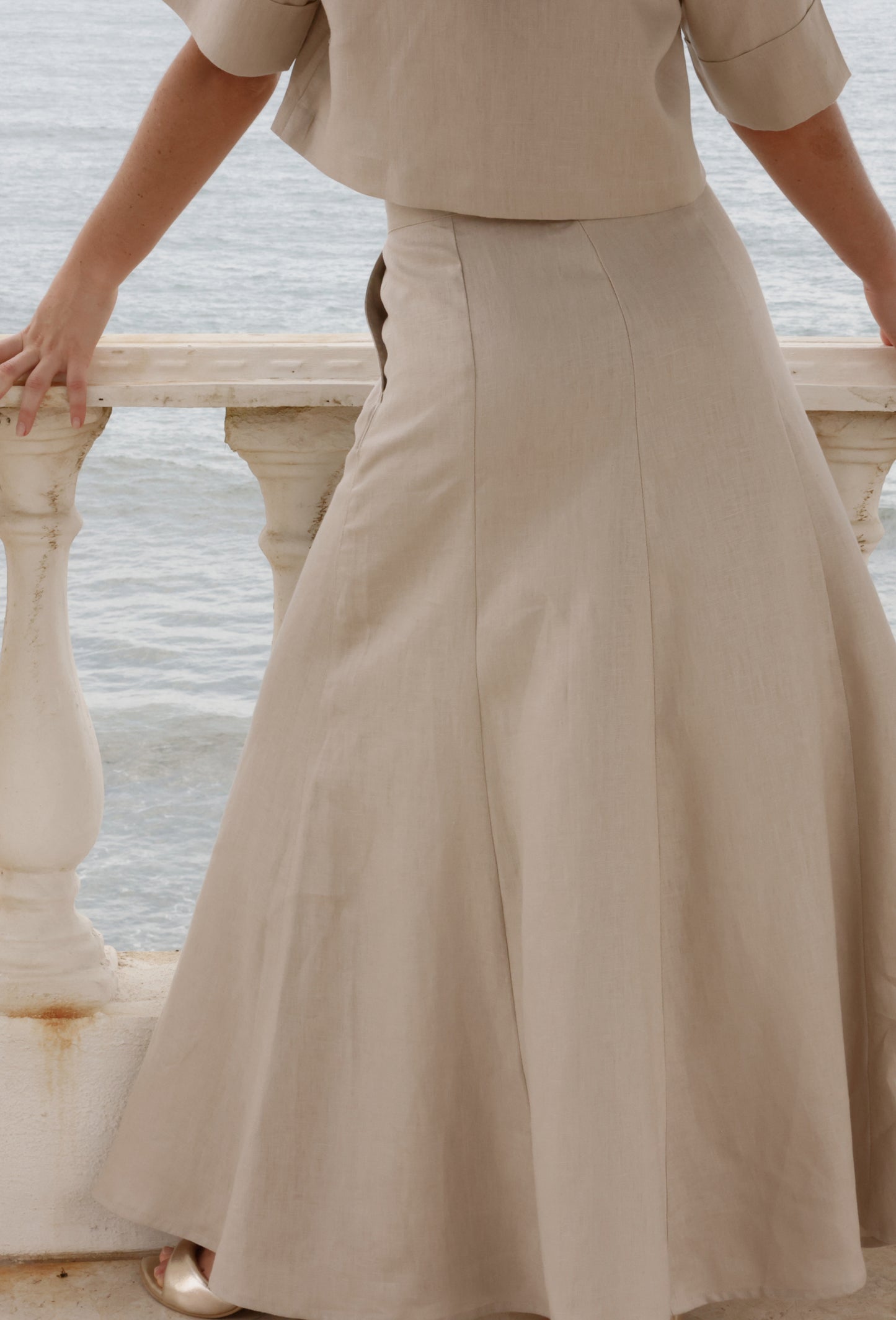 FALDA JULIA CAMEL
