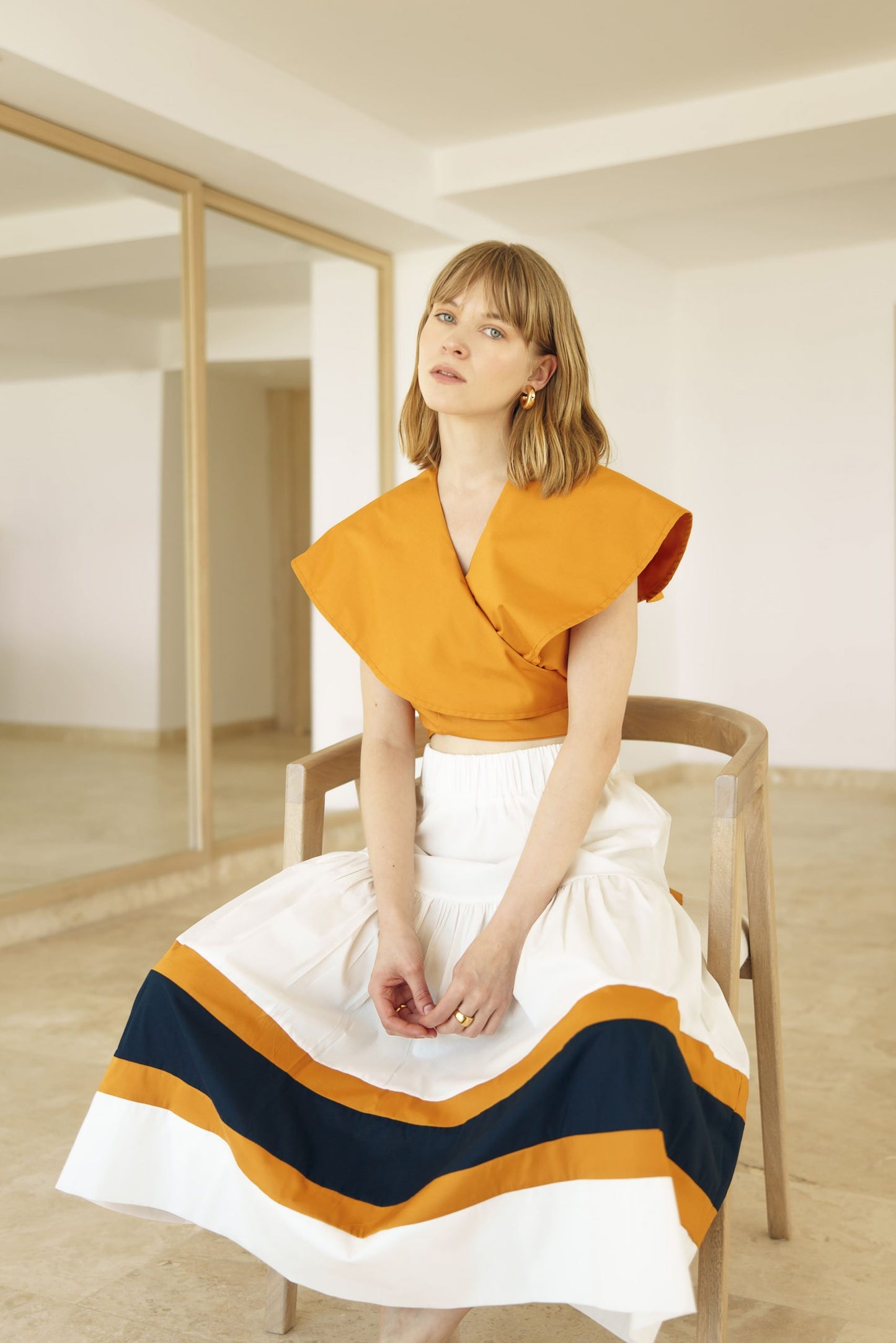 CROP TOP IRIS MOSTAZA