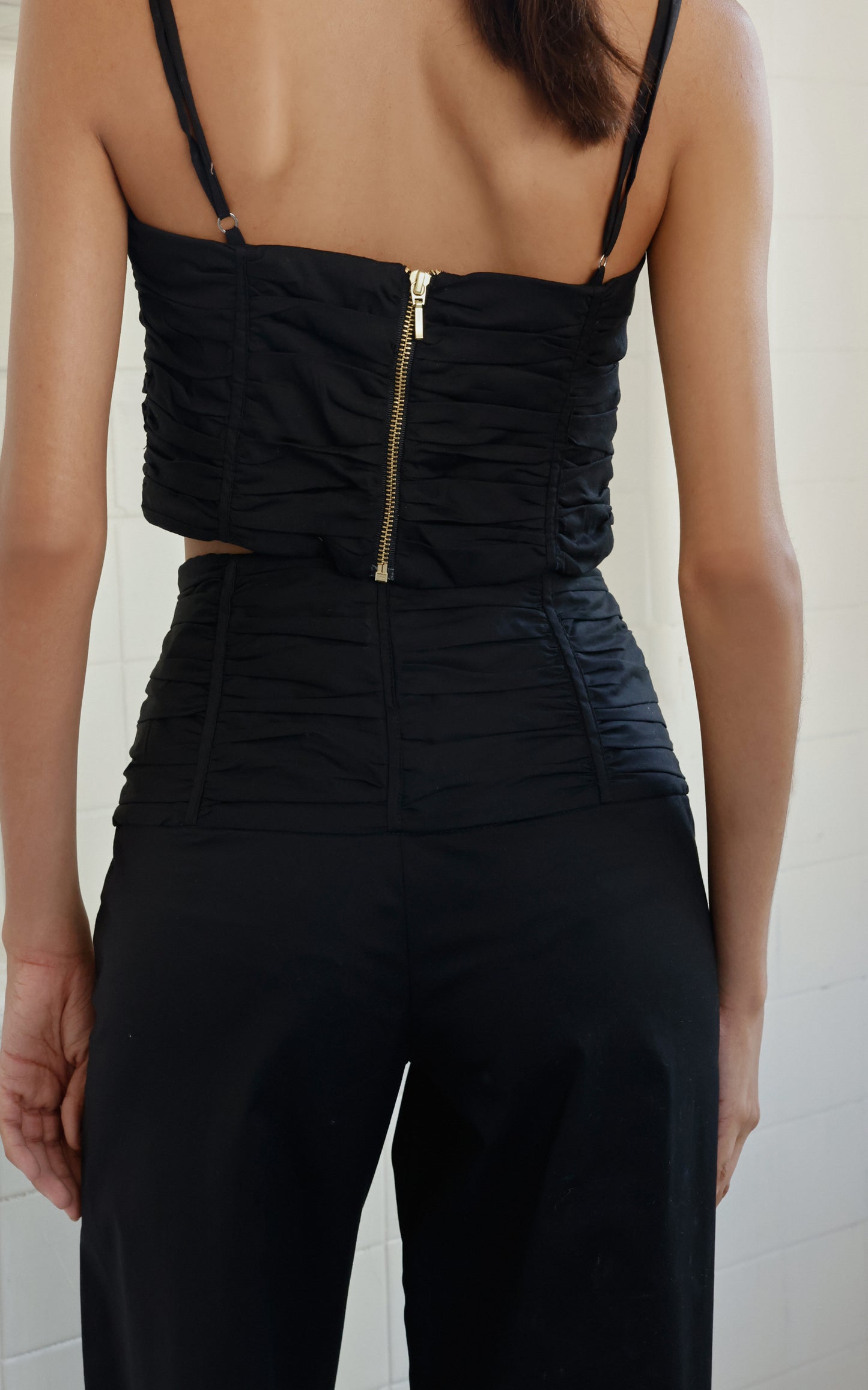 CROP TOP LUNA NEGRO