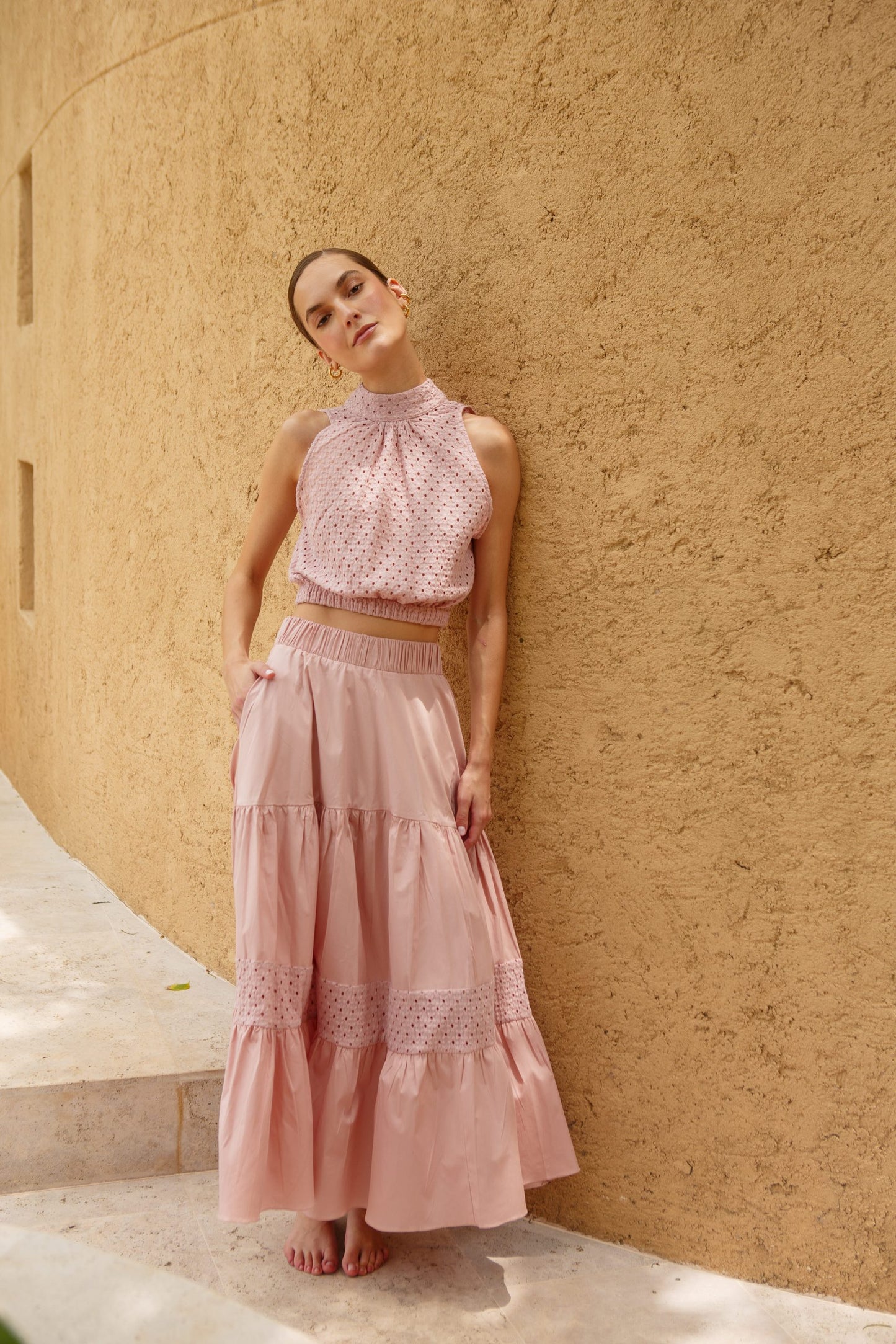 FALDA MARISOL ROSA
