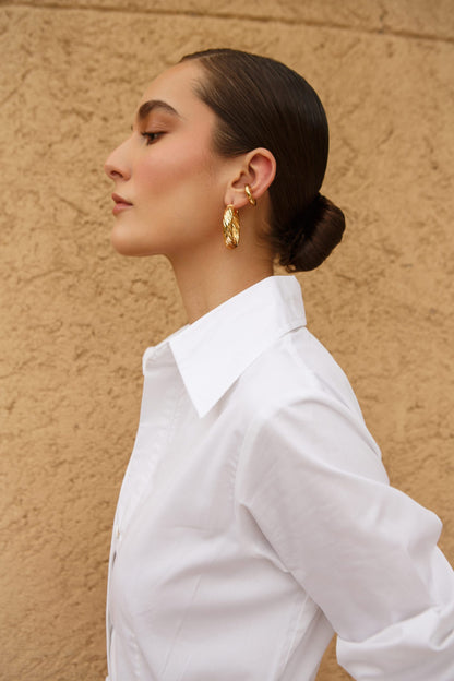 vestido-blanco-popelina- mujer- elegante