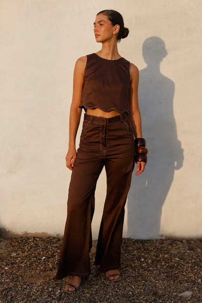 BLUSA ALMENDRA DRIL