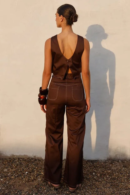 BLUSA ALMENDRA DRIL