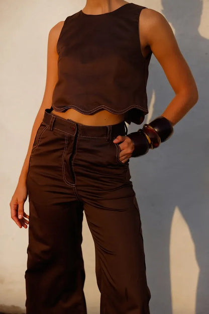 BLUSA ALMENDRA DRIL