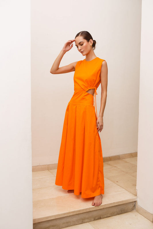 VESTIDO CLEMENCIA NARANJA