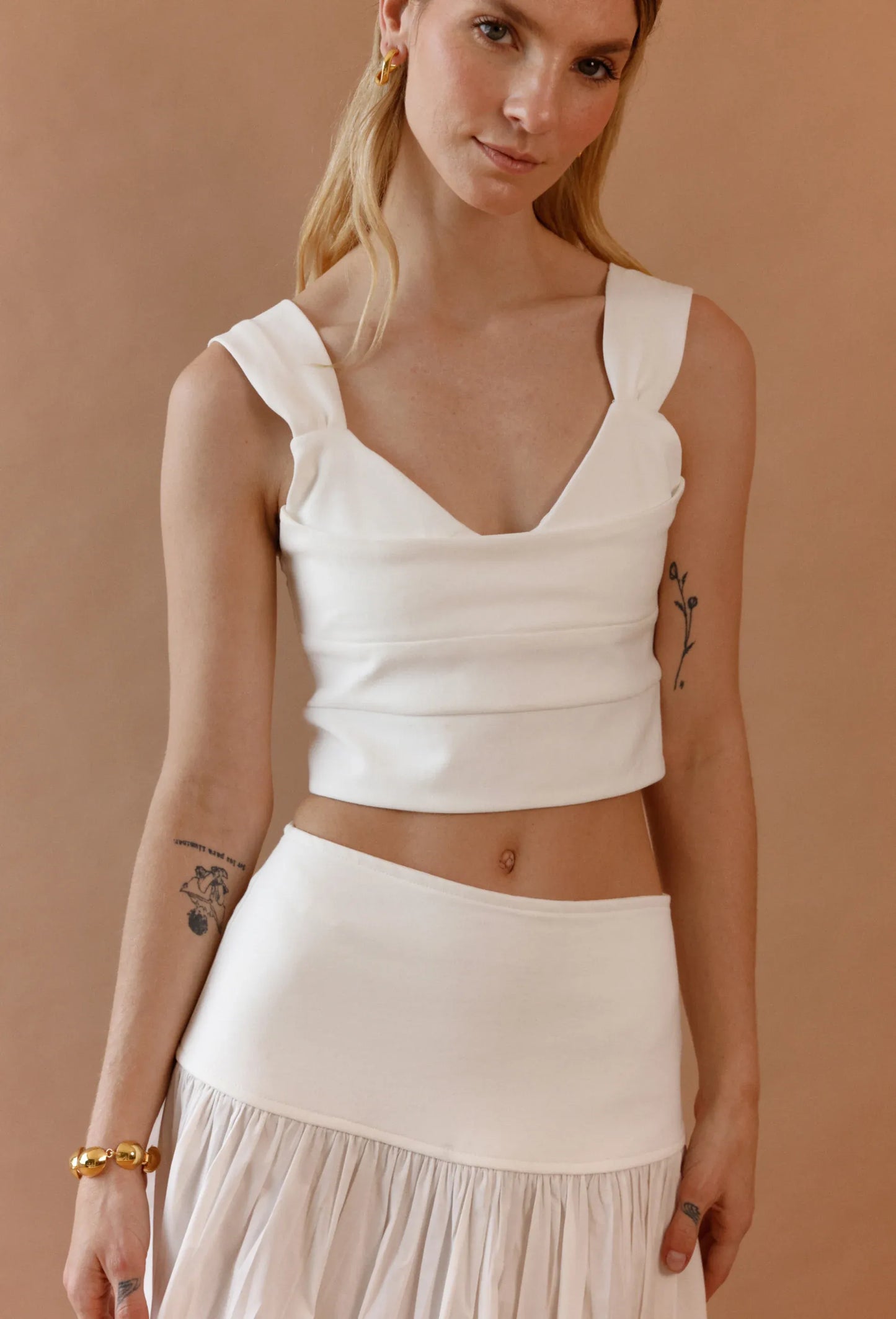 CROP TOP ALMA FRANELA