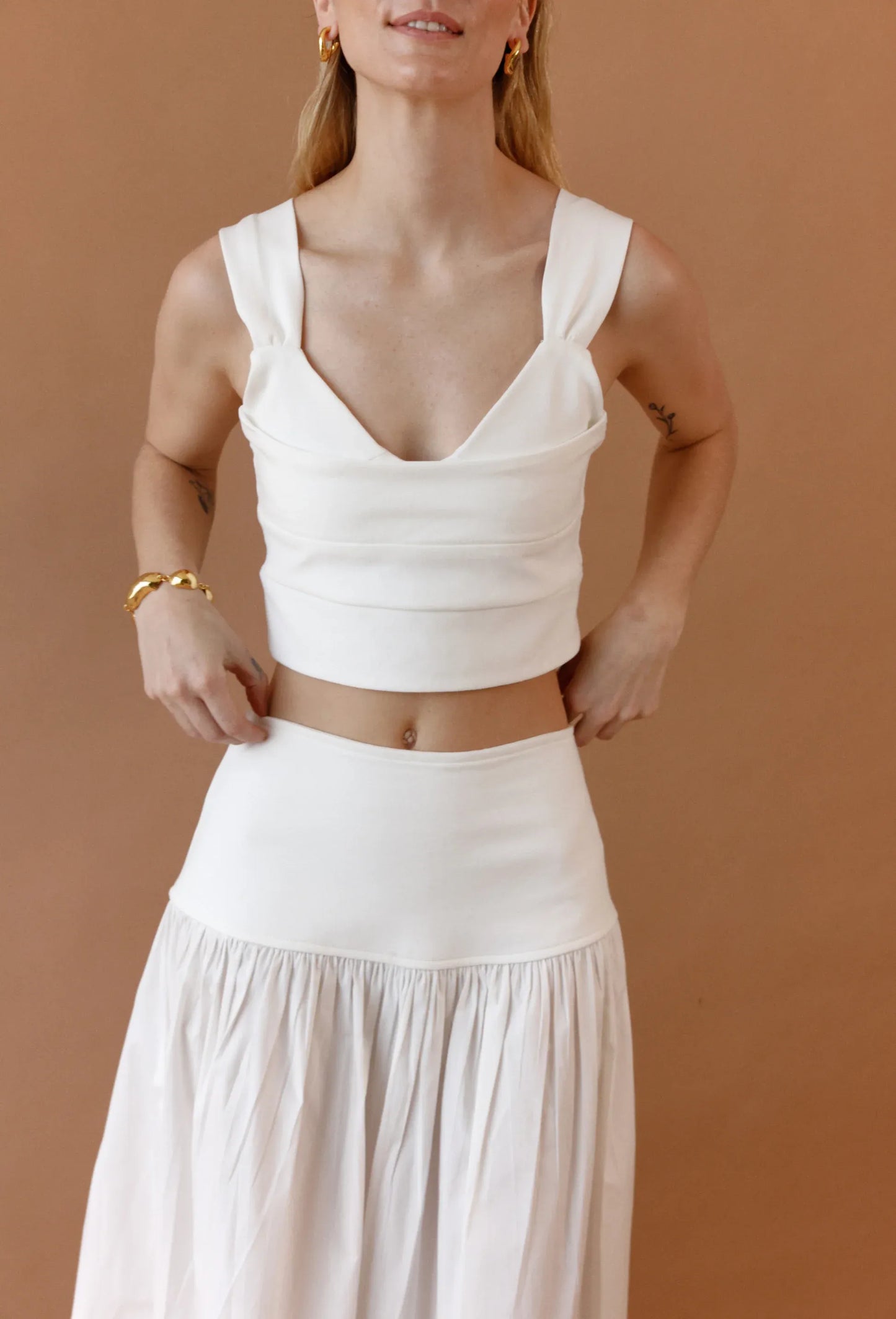 CROP TOP ALMA FRANELA