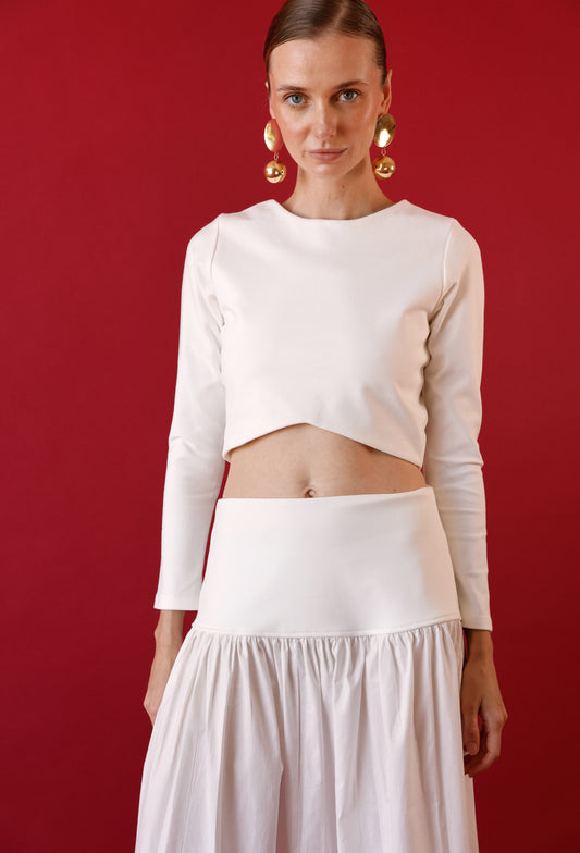 CROP TOP CLAUDIA BLANCO