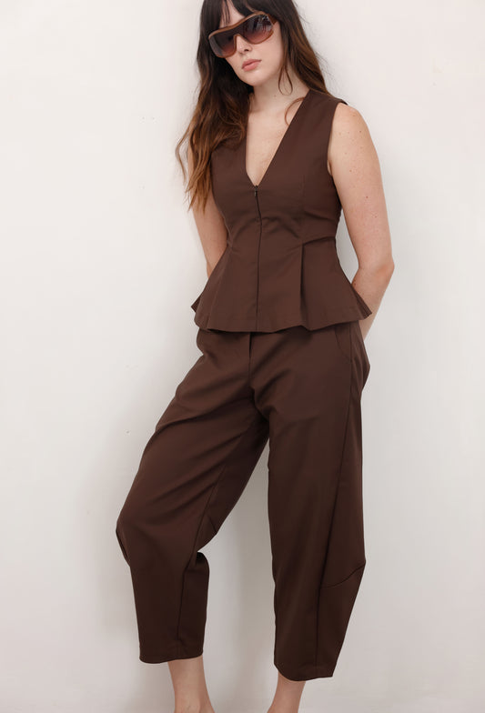 PANTALON MABEL CAFE