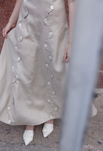 VESTIDO JULIETA CAMEL