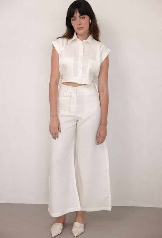 PANTALON ISIDORA LINO BLANCO