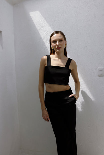 CROP TOP MAR NEGRO