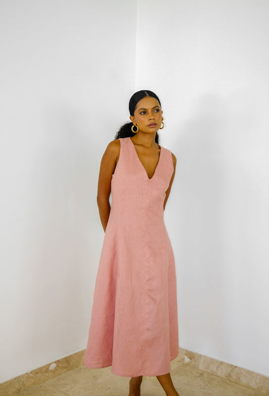 VESTIDO ABIGAIL ROSADO