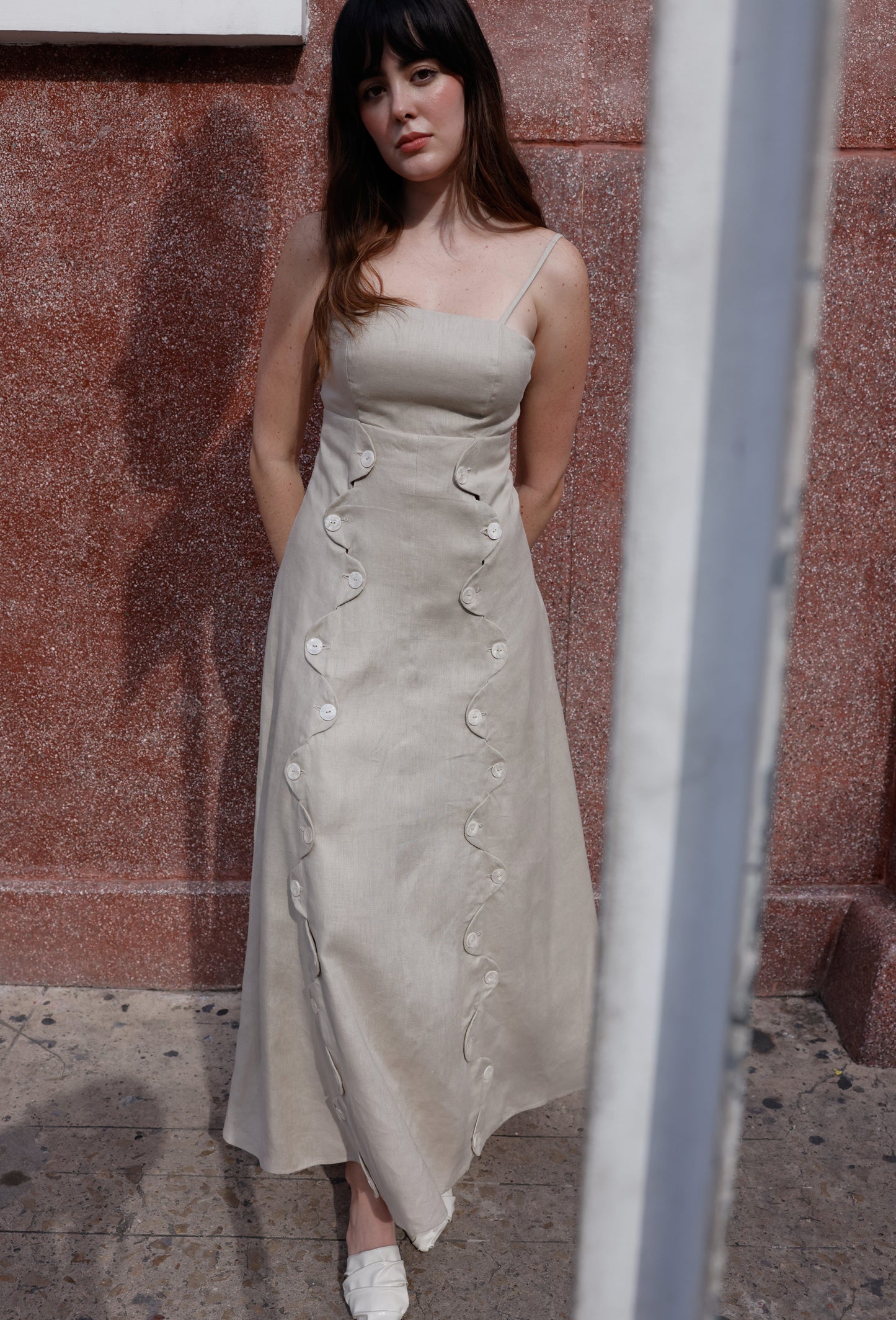 VESTIDO JULIETA CAMEL