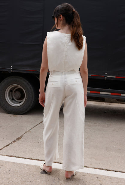 BLUSA EMMA LINO BLANCO