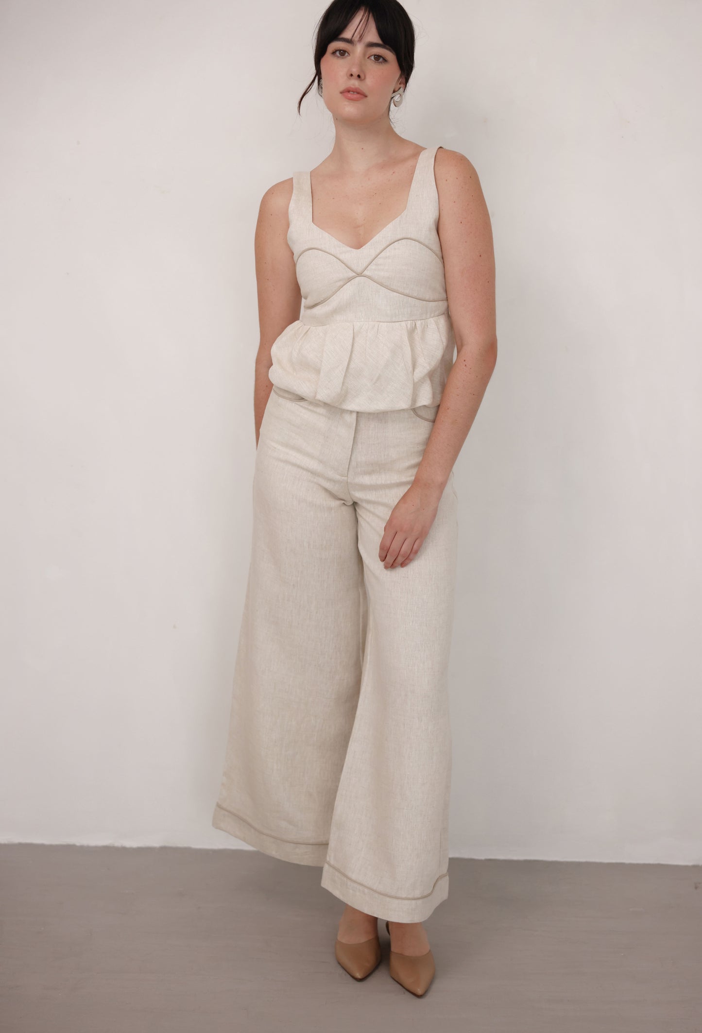 PANTALON ISIDORA LINO BEIGE
