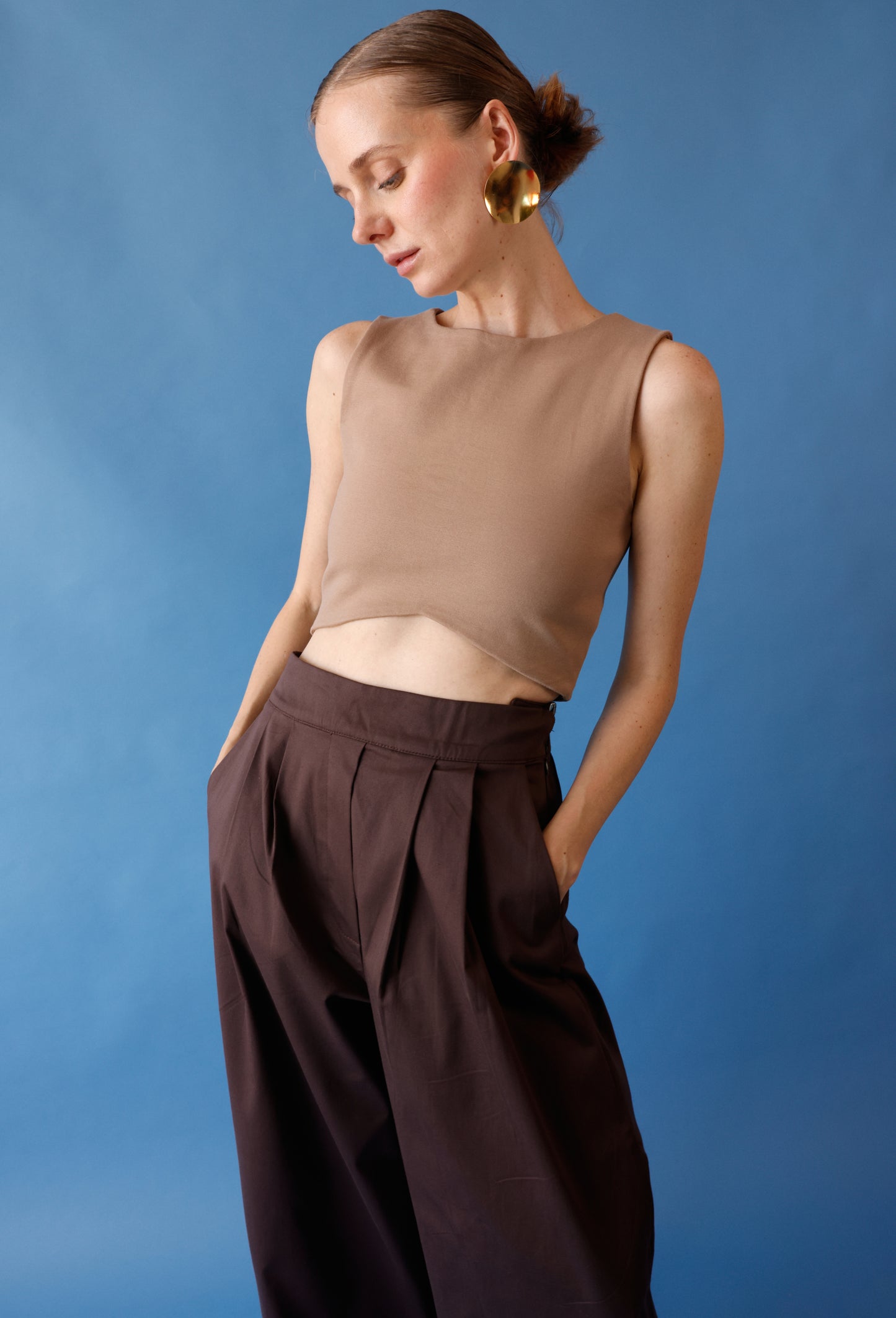 CROP TOP CLEO CAMEL